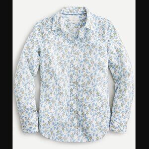 J. Crew Classic Fit Cotton Shirt in Liberty Ros Floral Size 0